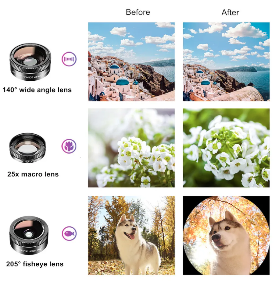 APEXEL Professional 11 in 1 Phone Camera Lens Kit for Smartphone - Image 5