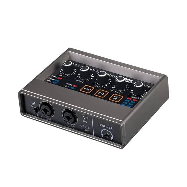 Microphone Recording Sound Card USB Sound Card Audio Mixer