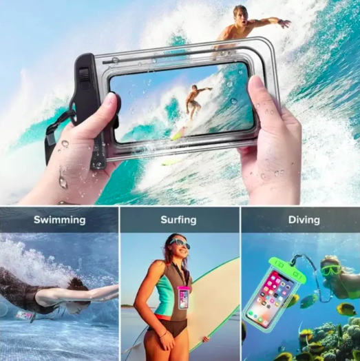 Luminescent Waterproof Phone Case Water proof Bag Mobile Phone Pouch PV Cover - Image 4