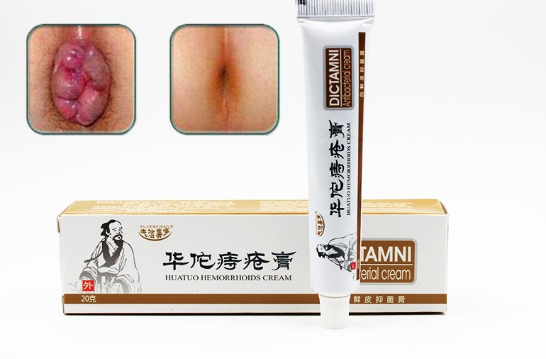 Dictamni Hemorrhoids Ointment Sterilize Cream for Internal Hemorrhoids Piles Pain Relief External Anal Fissure Therapy