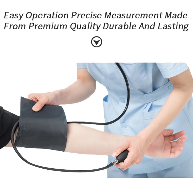 Manual Blood Pressure Monitor Diastolic Sphygmomanometer Medical Doctor Stethoscope Sphygmomanometer Cuff Home Health Monitor - Image 5