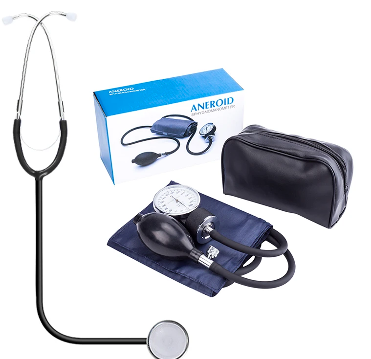 Manual Blood Pressure Monitor Diastolic Sphygmomanometer Medical Doctor Stethoscope Sphygmomanometer Cuff Home Health Monitor