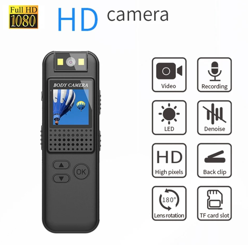 CS08 Mini Digital Body Camera 1080P FHD Portable Night Visioned - Image 2