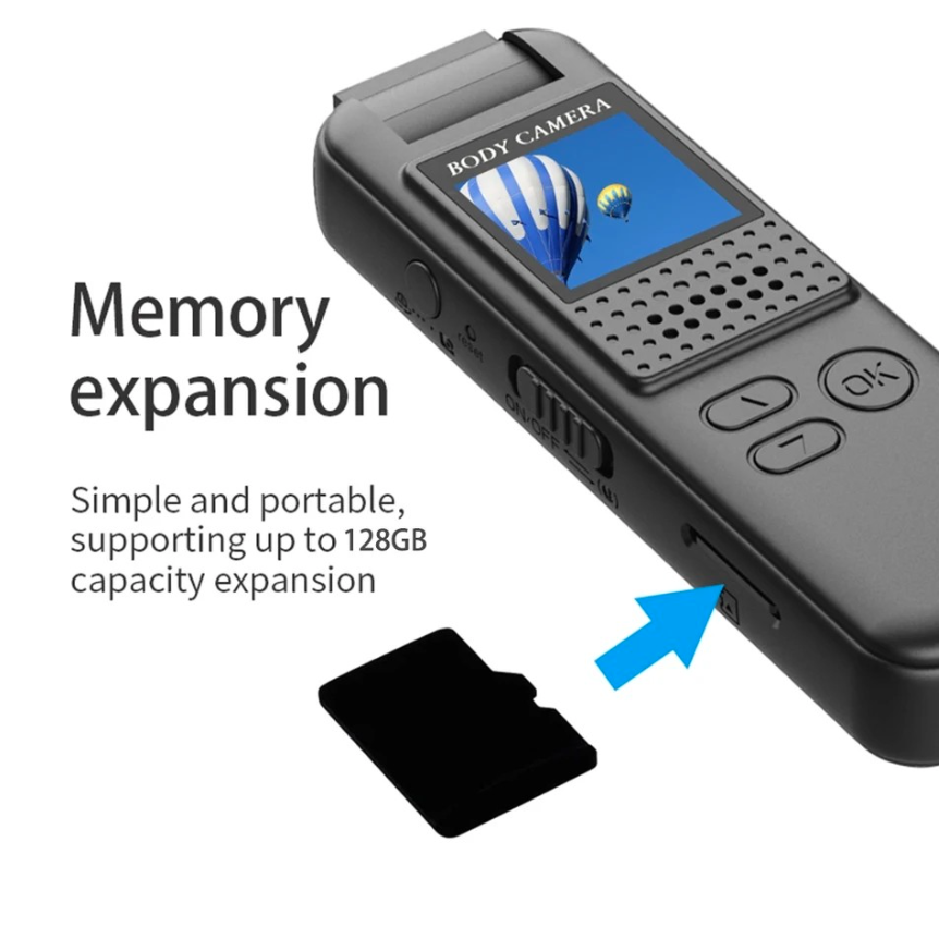 CS08 Mini Digital Body Camera 1080P FHD Portable Night Visioned - Image 6