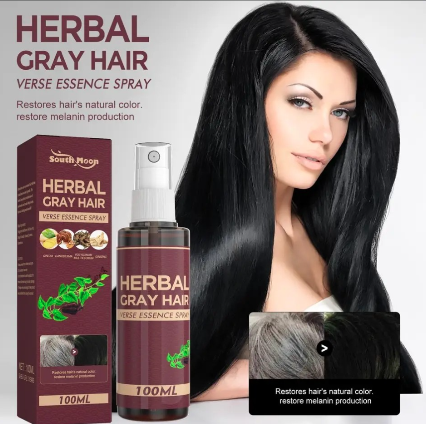 Herbal Black Hair Liquid Polygonum Multiflorum Herbal Essence  Moisturizes and Cares for Natural Black Hair, Smooth and Shiny - Image 3