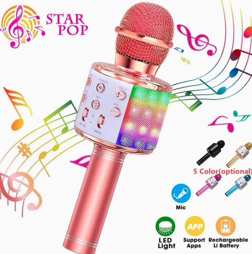 WS858 Wireless Bluetooth Microphone Kgebao Microphone Audio Integrated Home KTV