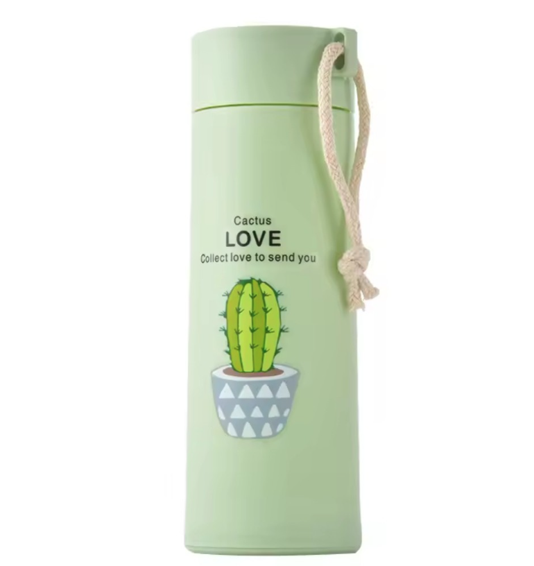 Multicolor Glass Water Bottle - 400ml with Straw and Silicone Protective Cover, Ideal Outdoor Mug for Back to School Use