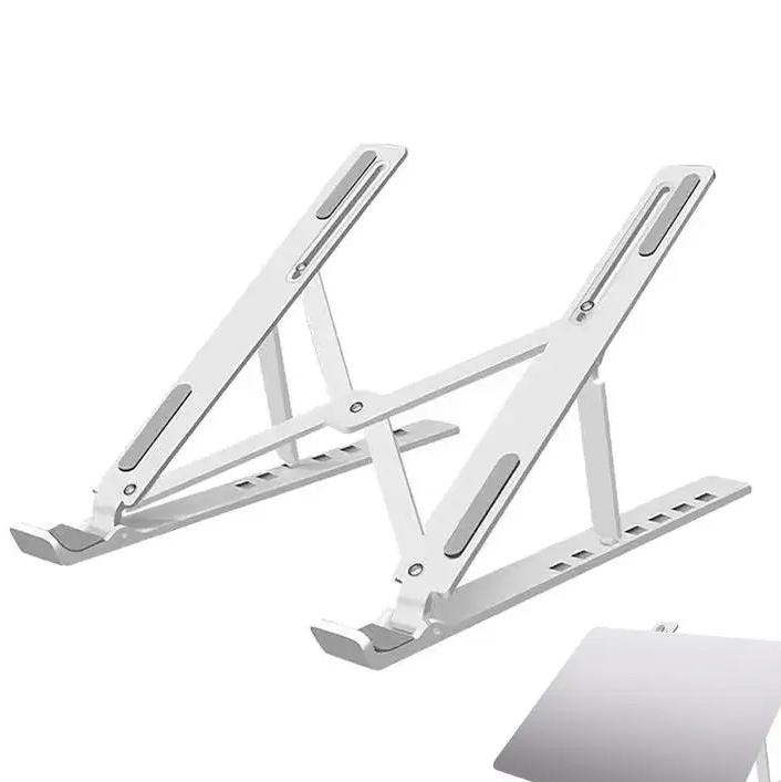 Foldable Laptop Stand Aluminium Alloy Adjustable Laptop Holder Tablet Stand Portable for MacBook, Laptop, Tablet - Image 2