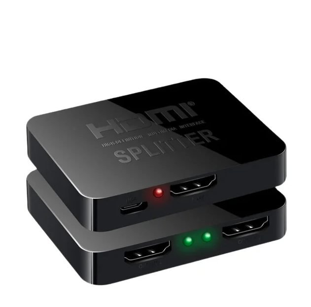 4K HDMI Splitter Full HD 1080p Video HDMI Switch Switcher 1X2 Split 1 in 2 Out Amplifier Dual Display For HDTV DVD For PS3 Xbox