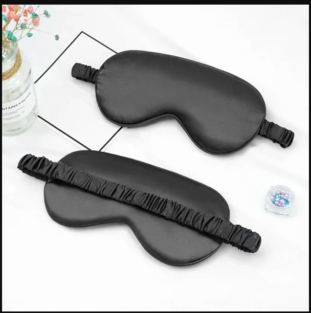 Imitated Silk Eye Patch Shading Sleep Eye Mask Eyepatch Travel Relax Cover Eyeshade Health Sleeping Shield Eye Care - Image 3