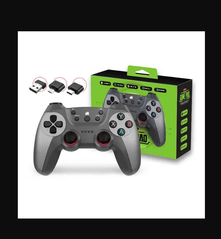 2.4G Game Controller Gamepad Wireless Joystick Joypad With OTG Converter For PS3/Smart Phone/ PC/Smart TV Box