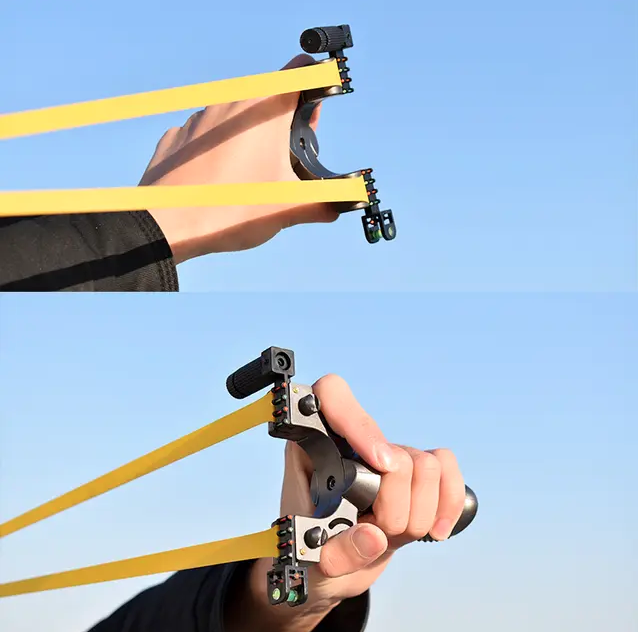 Hunting Resin Slingshot Shooting Laser Guided with Spirit Level - Image 2