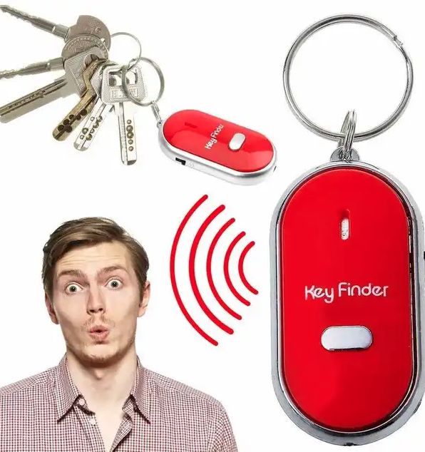 Remote Key Finder, Lightweight Key Detector, Key Locator Device Whistle Key Finder Flashing Beep Sound Remote Lost Key Finder