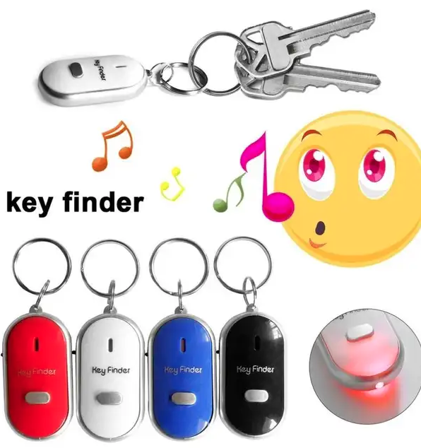 Remote Key Finder, Lightweight Key Detector, Key Locator Device Whistle Key Finder Flashing Beep Sound Remote Lost Key Finder - Image 2
