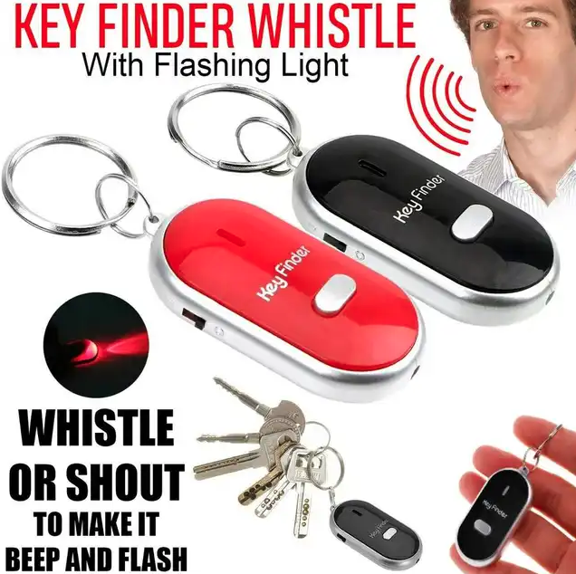Remote Key Finder, Lightweight Key Detector, Key Locator Device Whistle Key Finder Flashing Beep Sound Remote Lost Key Finder - Image 5