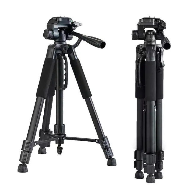 360 Tripod Stand for DSLR Camera and Iphone Android Mobile Phone Photography and Videos, 1/4'' inch screw for mobile holder mount, - Image 4