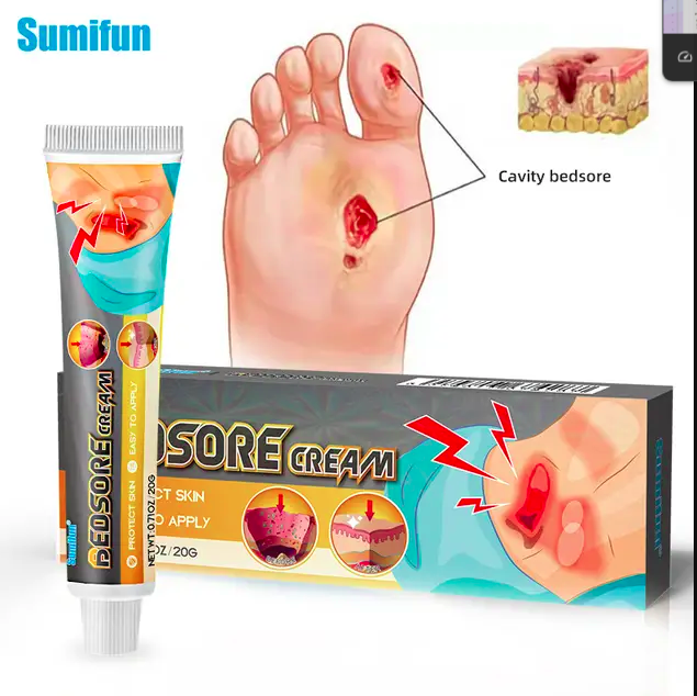 Sumifun Bed sores Treatment Cream Remove Rot Necrotic Tissue Treat Sores Ulcer Wound Healing Ointment Anti-lnfection - Image 3