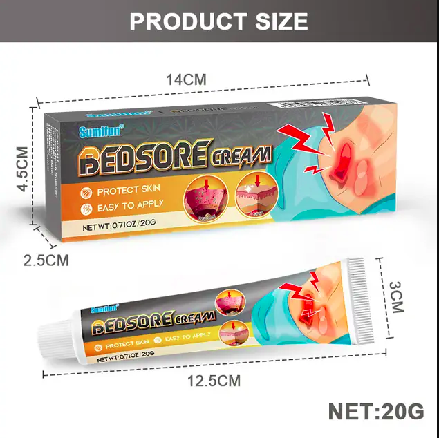 Sumifun Bed sores Treatment Cream Remove Rot Necrotic Tissue Treat Sores Ulcer Wound Healing Ointment Anti-lnfection - Image 5