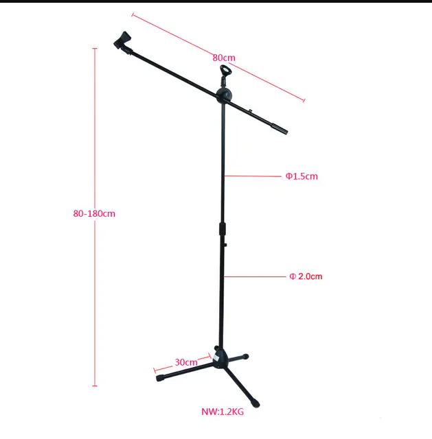 Adjustable Studio Microphone Stand Suspension Boom Table Bracket Arm Holder Microphone Shock Mount - Image 2