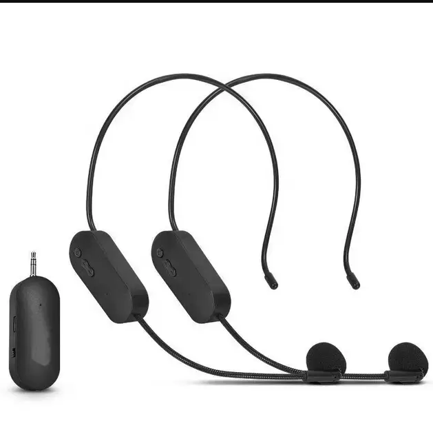 2.4G Wireless Bluetooth Condenser Microphone 3.5mm 6.35mm Headset Amplified Microphone For Speaker Musical Instruments Mic