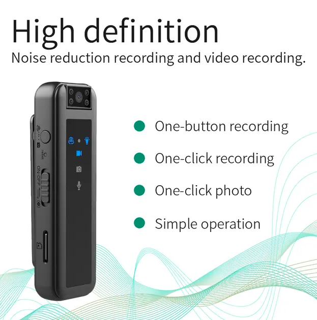 CS07 Body Mini Digital Camera Video Recorder, HD 1080P High-definition Infrared Night Vision Recorder, Mini Outdoor Micro Portable Camera - Image 3