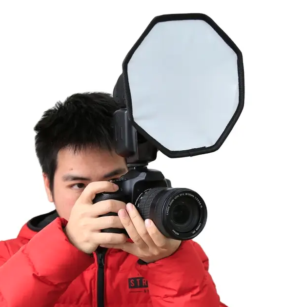 20cm Durable Photography Accessories Octangle Style Foldable Soft Flash Light Diffuser Soft Box