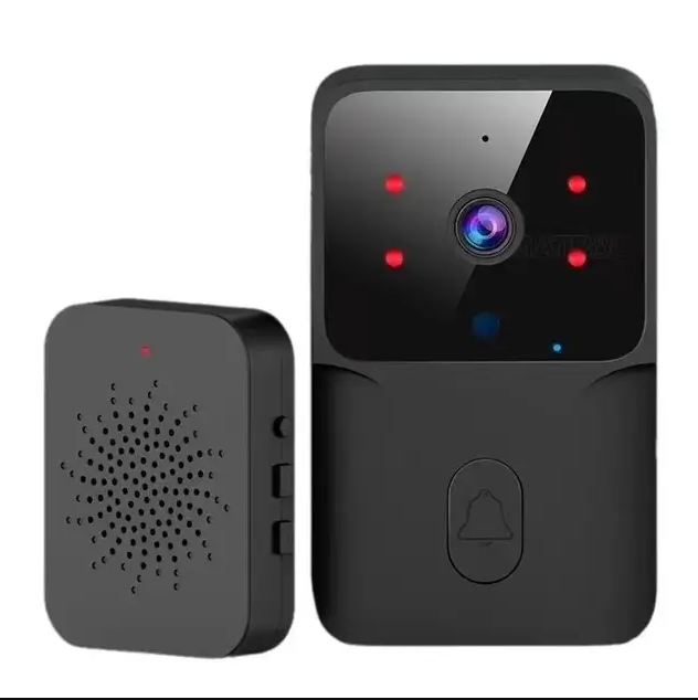 Tuya Smart Life App Video Doorbell Camera-Wireless WiFi Smart Doorbell with USB Receiver, Night Vision, Intercom Monitor, and Battery Option