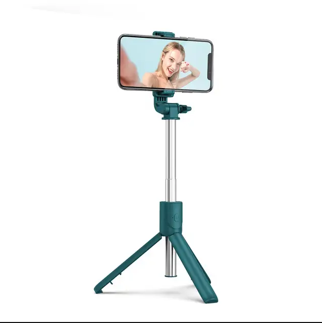 Mini Selfie Stick - Retractable Photo Pole with 360° Rotation, Multi-Mode Camera Function, Made of Aluminum Alloy, for Smartphones