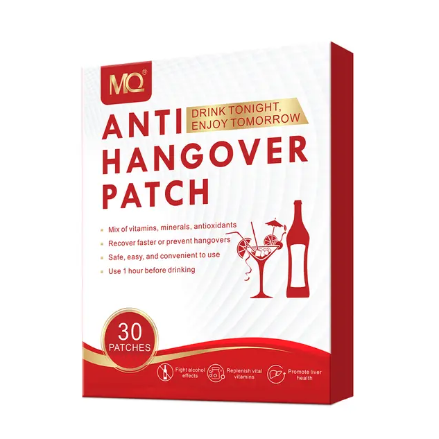 Anti Hangover Patches, Hangover Prevention Party Pads with Green Tea Extract and Vitamins, Waterproof and Peel-and-Stick