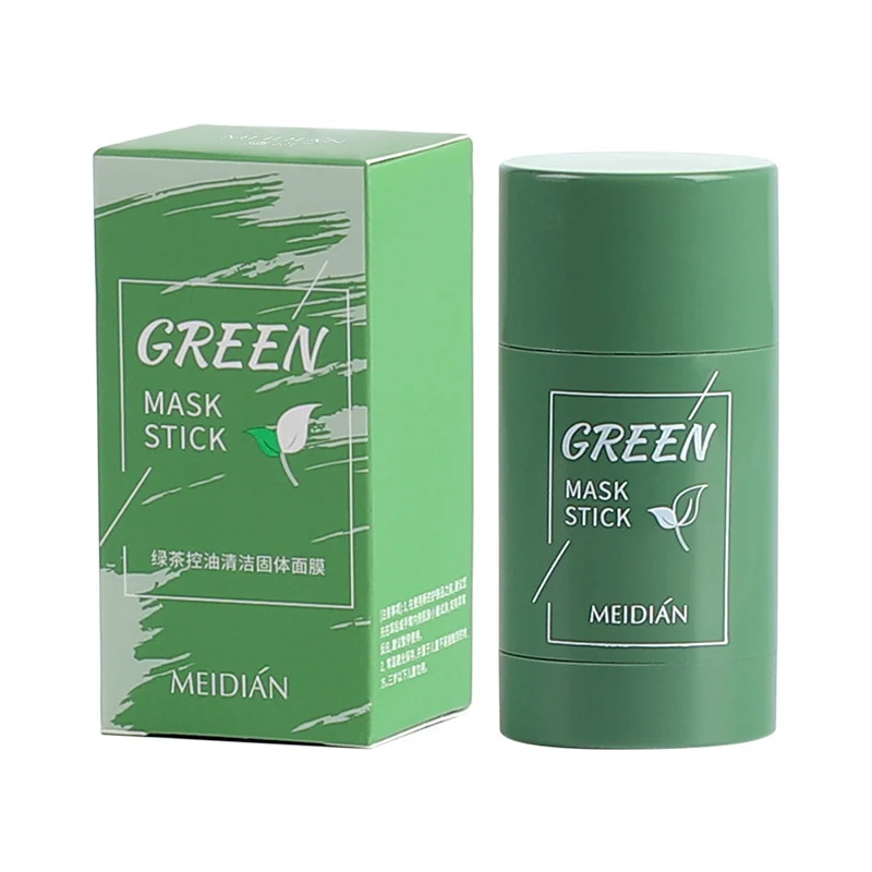 Green Mask Stick  Face Mask Stick Oil Control Moisturizing Cleaning Mask Acne Treatment Blackhead Remove Pores Purifying