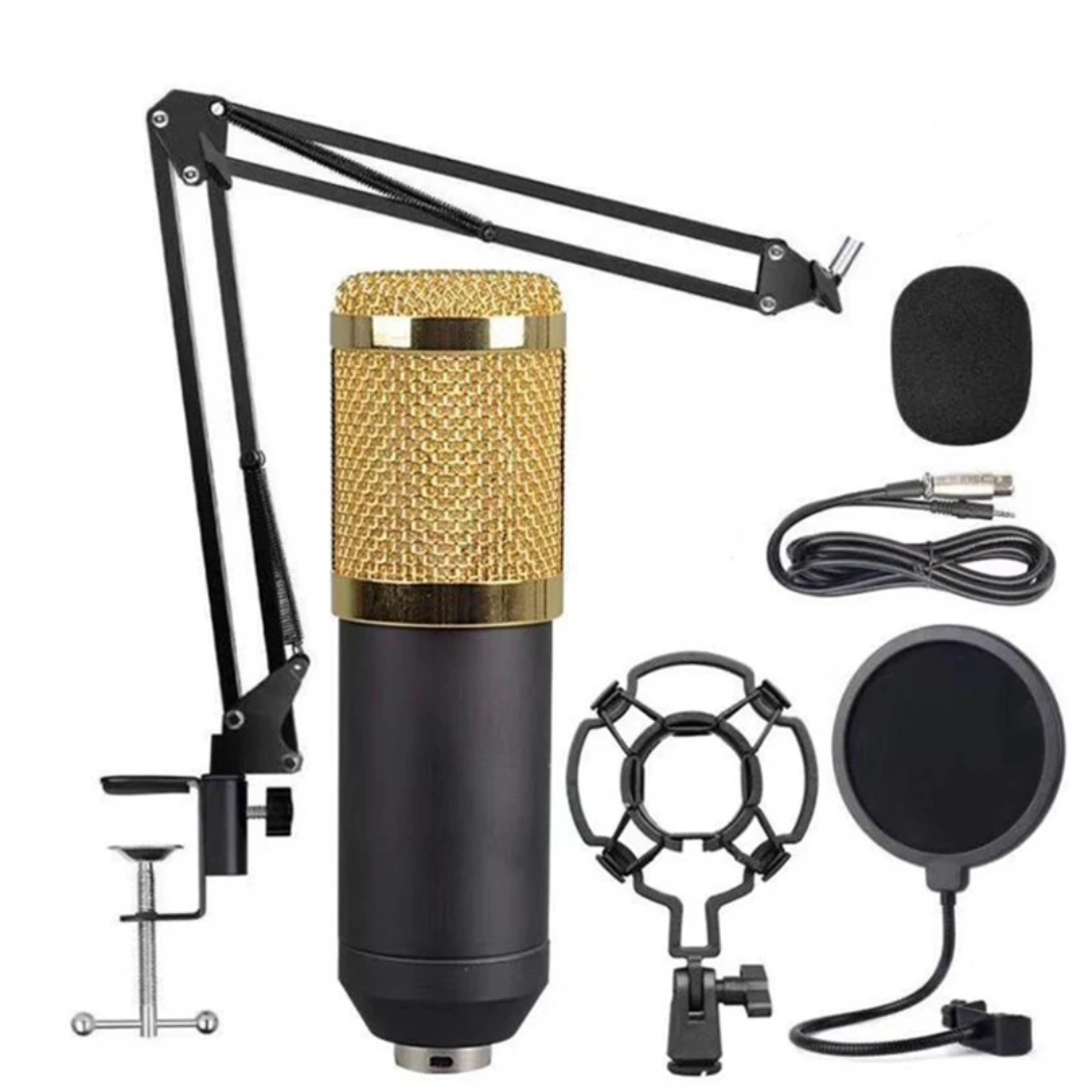 BM800 Studio Condenser USB Recording Microphone for PC Karaoke and Broadcasting