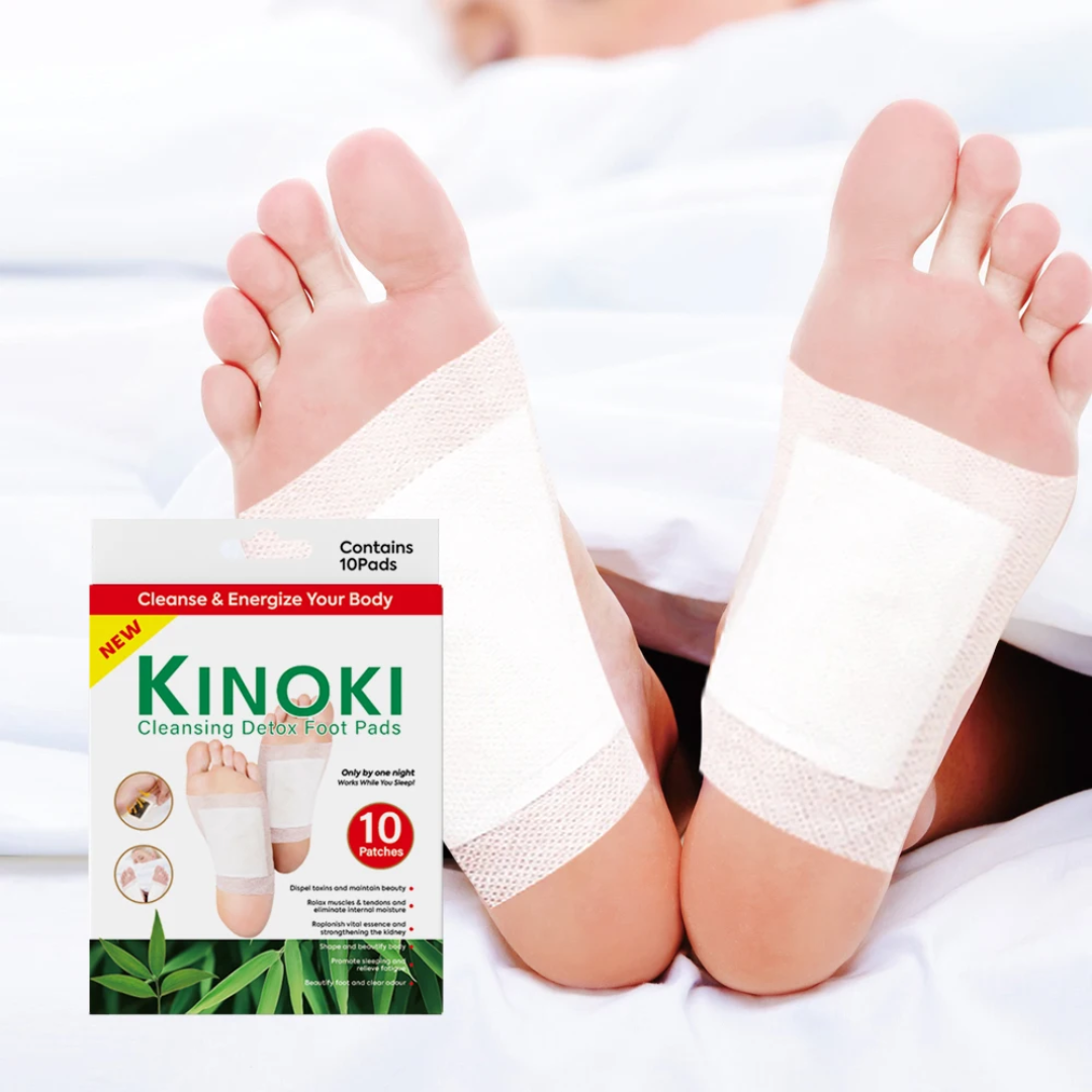 Kinoki Detox Foot Patches Pads Body Toxins Feet Slimming Cleansing Herbal Adhesive Hot - Image 2
