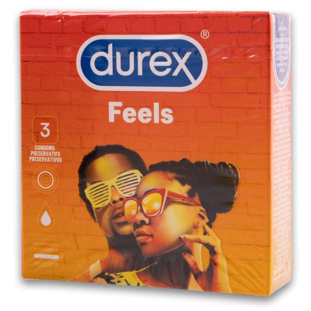 Durex Condoms Feel 3 latex condoms pack
