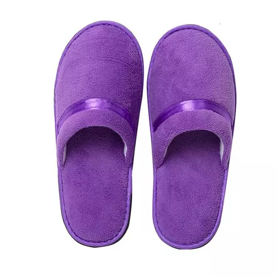 Hotel Slippers Non-Slip Coral Fleece Design