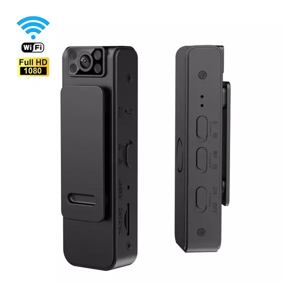 1080P Wearable WiFi Chest Recorder Meeting Camera Sports Portable Recording Magnetic Suction Back Clip Action Body Worn Camera