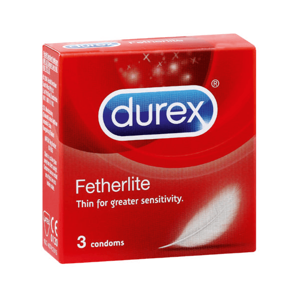 Durex Fetherlite Condoms 3 latex condoms pack